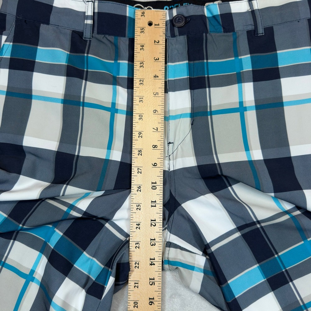 OP Shorts Men 40 Blue Plaid OPFlex 4-Way Stretch Hybrid Boardshorts OM14503YB - Picture 4 of 8